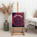 Personalized Melbourne Demons Polynesian Canvas Wall Art Tribal Chest and Sleeve Tattoo Heritage Warrior