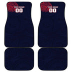 Personalized Melbourne Demons Polynesian Car Mats Tribal Chest and Sleeve Tattoo Heritage Warrior