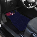 Personalized Melbourne Demons Polynesian Car Mats Tribal Chest and Sleeve Tattoo Heritage Warrior