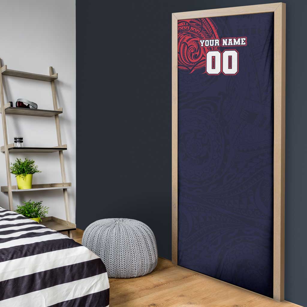 Personalized Melbourne Demons Polynesian Door Cover Tribal Chest and Sleeve Tattoo Heritage Warrior