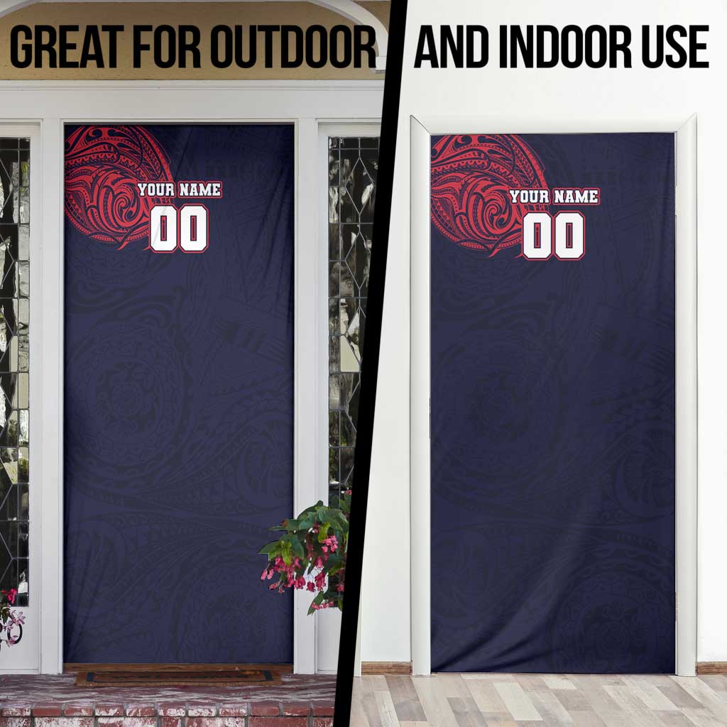 Personalized Melbourne Demons Polynesian Door Cover Tribal Chest and Sleeve Tattoo Heritage Warrior