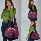 Personalized Melbourne Demons Polynesian Grocery Bag Tribal Chest and Sleeve Tattoo Heritage Warrior