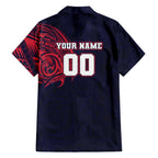 Personalized Melbourne Demons Polynesian Hawaiian Shirt Tribal Chest and Sleeve Tattoo Heritage Warrior