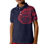 Personalized Melbourne Demons Polynesian Kid Polo Shirt Tribal Chest and Sleeve Tattoo Heritage Warrior