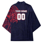 Personalized Melbourne Demons Polynesian Kimono Tribal Chest and Sleeve Tattoo Heritage Warrior