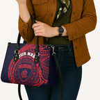 Personalized Melbourne Demons Polynesian Leather Bag Tribal Chest and Sleeve Tattoo Heritage Warrior