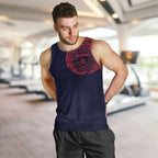 Personalized Melbourne Demons Polynesian Men Tank Top Tribal Chest and Sleeve Tattoo Heritage Warrior