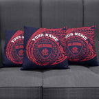 Personalized Melbourne Demons Polynesian Pillow Cover Tribal Chest and Sleeve Tattoo Heritage Warrior