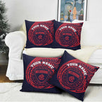 Personalized Melbourne Demons Polynesian Pillow Cover Tribal Chest and Sleeve Tattoo Heritage Warrior