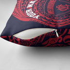 Personalized Melbourne Demons Polynesian Pillow Cover Tribal Chest and Sleeve Tattoo Heritage Warrior