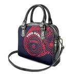 Personalized Melbourne Demons Polynesian Shoulder Handbag Tribal Chest and Sleeve Tattoo Heritage Warrior