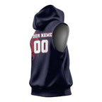 Personalized Melbourne Demons Polynesian Sleeveless Hoodie Tribal Chest and Sleeve Tattoo Heritage Warrior