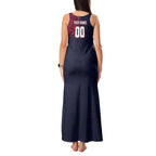 Personalized Melbourne Demons Polynesian Tank Maxi Dress Tribal Chest and Sleeve Tattoo Heritage Warrior