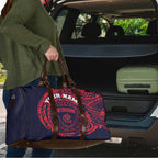 Personalized Melbourne Demons Polynesian Travel Bag Tribal Chest and Sleeve Tattoo Heritage Warrior