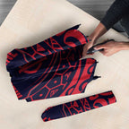 Personalized Melbourne Demons Polynesian Umbrella Tribal Chest and Sleeve Tattoo Heritage Warrior