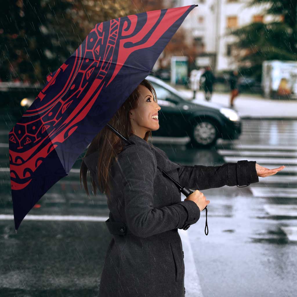 Personalized Melbourne Demons Polynesian Umbrella Tribal Chest and Sleeve Tattoo Heritage Warrior