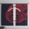 Personalized Melbourne Demons Polynesian Window Curtain Tribal Chest and Sleeve Tattoo Heritage Warrior