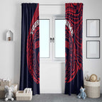Personalized Melbourne Demons Polynesian Window Curtain Tribal Chest and Sleeve Tattoo Heritage Warrior