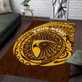 Personalized Hawthorn Hawks Polynesian Area Rug Tribal Chest and Sleeve Tattoo Heritage Warrior