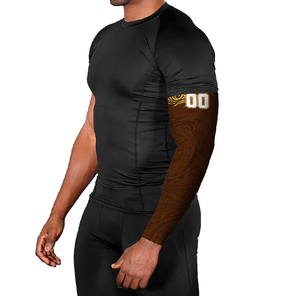 Personalized Hawthorn Hawks Polynesian Arm Sleeves Tribal Chest and Sleeve Tattoo Heritage Warrior