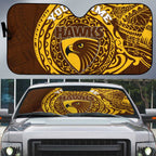 Personalized Hawthorn Hawks Polynesian Auto Sun Shade Tribal Chest and Sleeve Tattoo Heritage Warrior