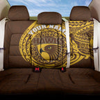 Personalized Hawthorn Hawks Polynesian Back Car Seat Cover Tribal Chest and Sleeve Tattoo Heritage Warrior