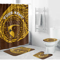 Personalized Hawthorn Hawks Polynesian Bathroom Set Tribal Chest and Sleeve Tattoo Heritage Warrior
