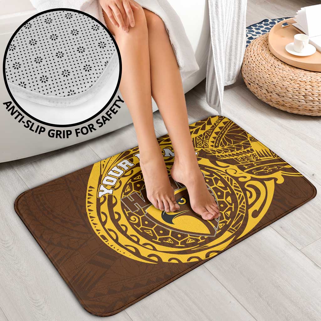 Personalized Hawthorn Hawks Polynesian Bathroom Set Tribal Chest and Sleeve Tattoo Heritage Warrior