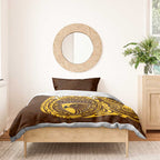 Personalized Hawthorn Hawks Polynesian Bedding Set Tribal Chest and Sleeve Tattoo Heritage Warrior