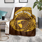 Personalized Hawthorn Hawks Polynesian Blanket Tribal Chest and Sleeve Tattoo Heritage Warrior