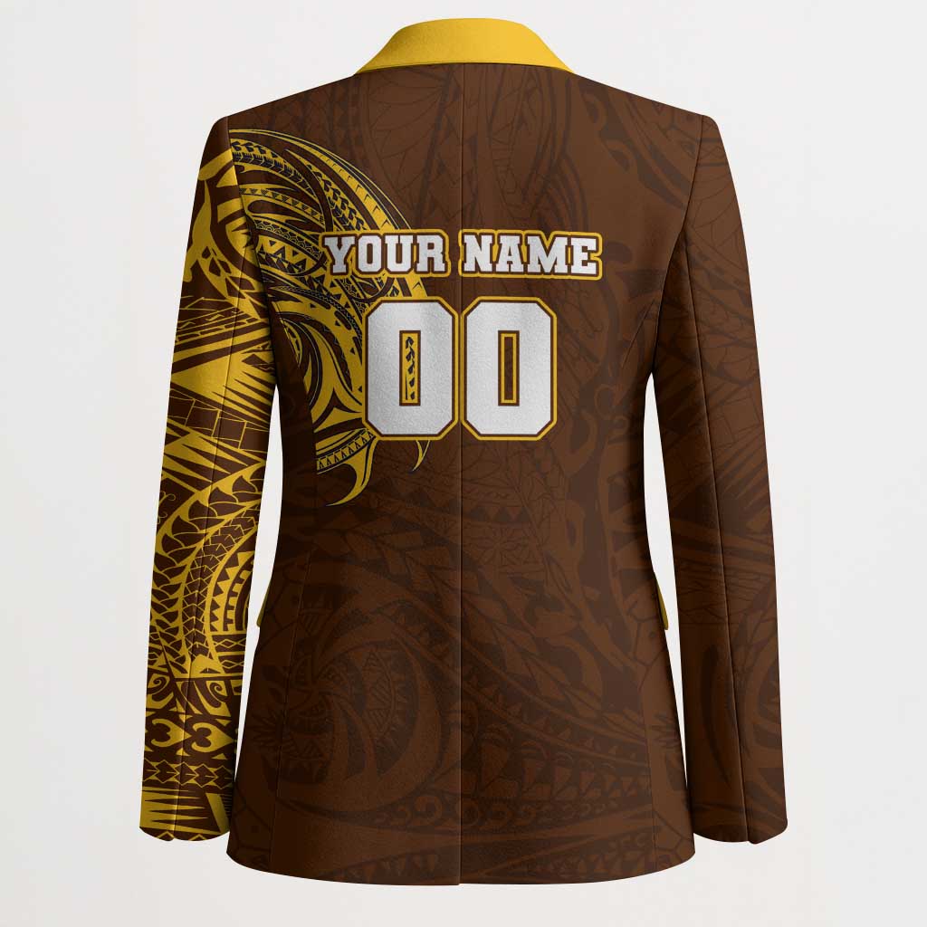 Personalized Hawthorn Hawks Polynesian Blazer Tribal Chest and Sleeve Tattoo Heritage Warrior