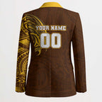 Personalized Hawthorn Hawks Polynesian Blazer Tribal Chest and Sleeve Tattoo Heritage Warrior