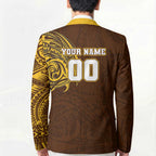 Personalized Hawthorn Hawks Polynesian Blazer Tribal Chest and Sleeve Tattoo Heritage Warrior