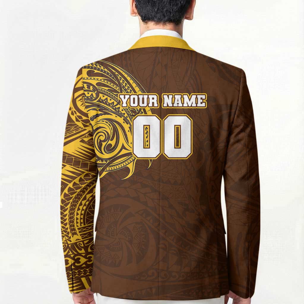 Personalized Hawthorn Hawks Polynesian Blazer Tribal Chest and Sleeve Tattoo Heritage Warrior