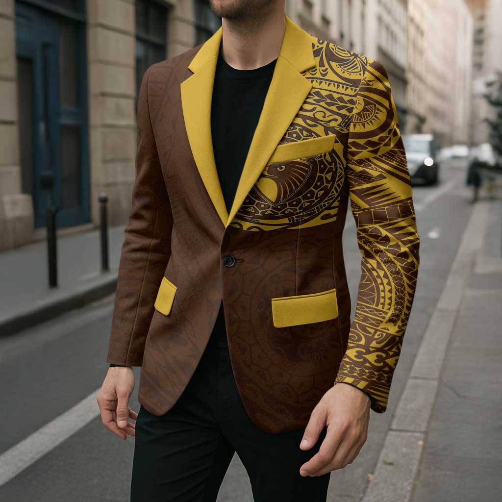 Personalized Hawthorn Hawks Polynesian Blazer Tribal Chest and Sleeve Tattoo Heritage Warrior