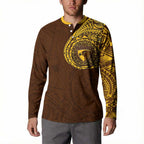 Personalized Hawthorn Hawks Polynesian Button Sweatshirt Tribal Chest and Sleeve Tattoo Heritage Warrior