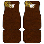 Personalized Hawthorn Hawks Polynesian Car Mats Tribal Chest and Sleeve Tattoo Heritage Warrior
