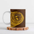 Personalized Hawthorn Hawks Polynesian Ceramic Mug Tribal Chest and Sleeve Tattoo Heritage Warrior