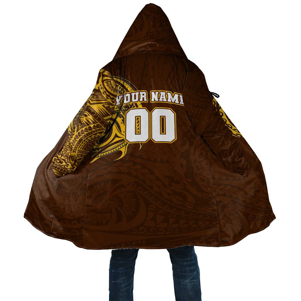 Personalized Hawthorn Hawks Polynesian Cloak Tribal Chest and Sleeve Tattoo Heritage Warrior