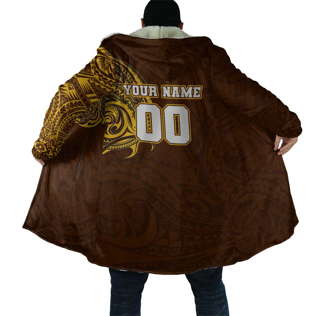 Personalized Hawthorn Hawks Polynesian Cloak Tribal Chest and Sleeve Tattoo Heritage Warrior