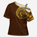 Personalized Hawthorn Hawks Polynesian Cross Shoulder Shirt Tribal Chest and Sleeve Tattoo Heritage Warrior