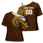Personalized Hawthorn Hawks Polynesian Cross Shoulder Shirt Tribal Chest and Sleeve Tattoo Heritage Warrior