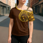 Personalized Hawthorn Hawks Polynesian Cross Shoulder Shirt Tribal Chest and Sleeve Tattoo Heritage Warrior