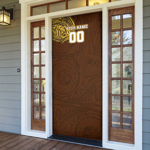 Personalized Hawthorn Hawks Polynesian Door Cover Tribal Chest and Sleeve Tattoo Heritage Warrior