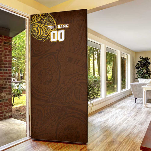 Personalized Hawthorn Hawks Polynesian Door Cover Tribal Chest and Sleeve Tattoo Heritage Warrior