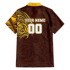 Personalized Hawthorn Hawks Polynesian Family Matching Mermaid Dress and Hawaiian Shirt Tribal Chest and Sleeve Tattoo Heritage Warrior