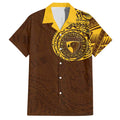 Personalized Hawthorn Hawks Polynesian Hawaiian Shirt Tribal Chest and Sleeve Tattoo Heritage Warrior