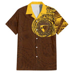 Personalized Hawthorn Hawks Polynesian Hawaiian Shirt Tribal Chest and Sleeve Tattoo Heritage Warrior