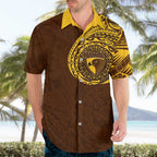 Personalized Hawthorn Hawks Polynesian Hawaiian Shirt Tribal Chest and Sleeve Tattoo Heritage Warrior
