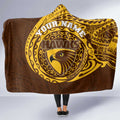 Personalized Hawthorn Hawks Polynesian Hooded Blanket Tribal Chest and Sleeve Tattoo Heritage Warrior